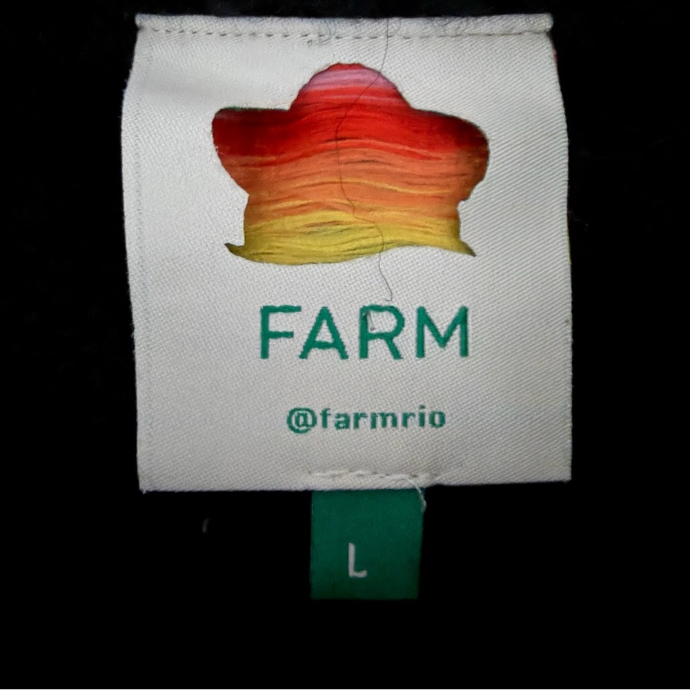 FARM RIO Rainbow Dot Pom Pom Sweater Black & Multicolor - EUC, Large - Picture 11 of 16
